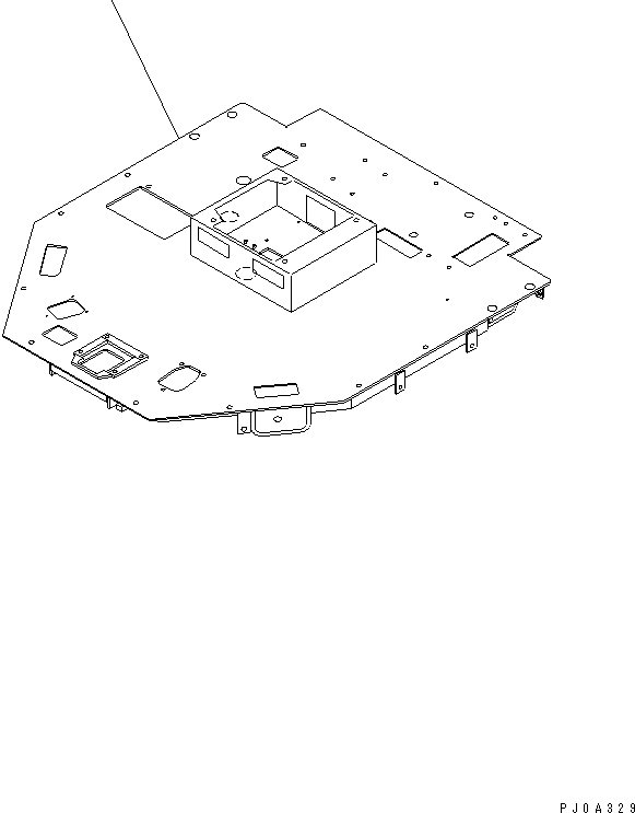 Wheel Loaders Komatsu / WA320-3CS S/N 50001-UP (Custom Spec.)(wa320-6c) / FLOOR (FLOOR FRAME) (WITH AIR CONDITIONER)(240350 : K4200-01A1)
