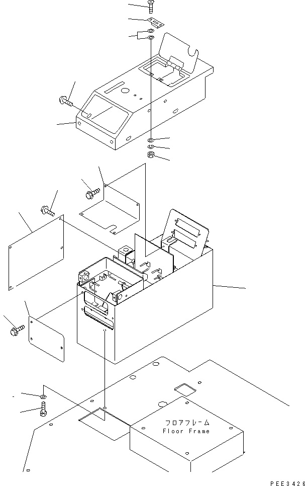 Wheel Loaders Komatsu / WA320-3CS S/N 50001-UP (Custom Spec.)(wa320-6c) / FLOOR (R.H. CONSOLE BOX)(240360 : K4200-02A0)