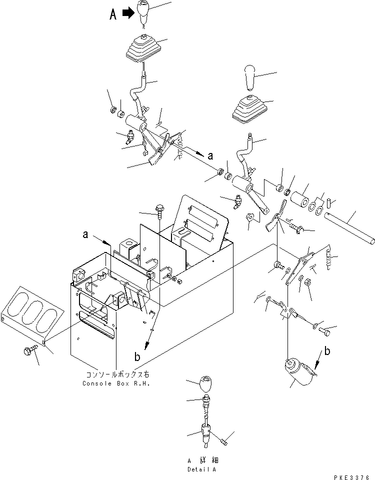 Wheel Loaders Komatsu / WA320-3CS S/N 50001-UP (Custom Spec.)(wa320-6c) / LOADER CONTROL (WORK EQUIPMENT CONTROL LEVER)(240650 : K4500-01A0)