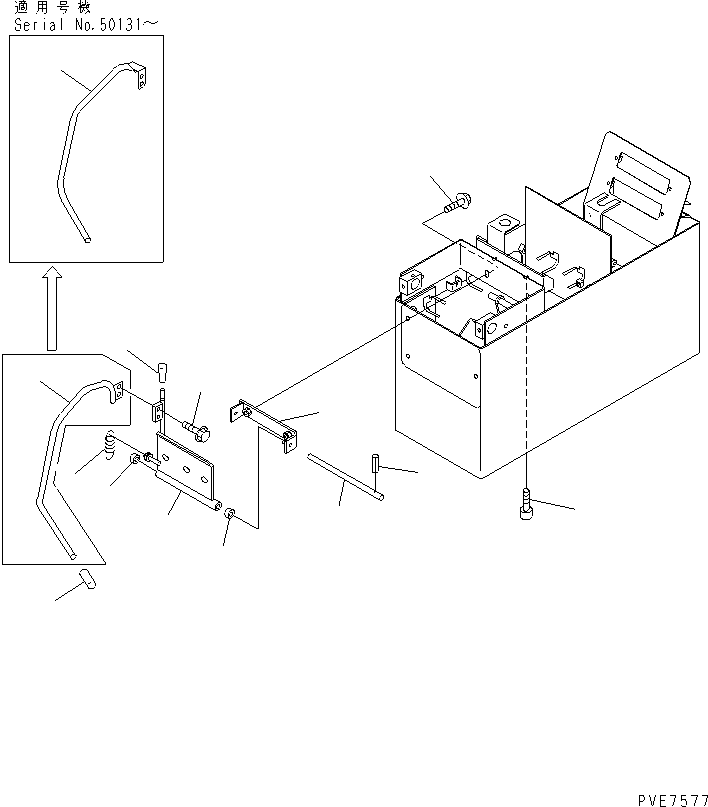 Wheel Loaders Komatsu / WA320-3CS S/N 50001-UP (Custom Spec.)(wa320-6c) / LOADER CONTROL (WORK EQUIPMENT LOCK LEVER) (WITH 3-SPOOL VALVE)(240710 : K4500-04A1)