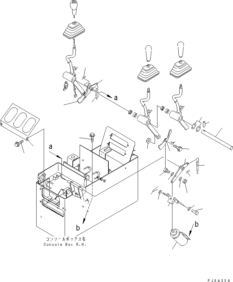 Wheel Loaders Komatsu / WA320-3CS S/N 50001-UP (Custom Spec.)(wa320-6c) / LOADER CONTROL (ATTACHMENT CONTROL LEVER) (WITH 3-SPOOL VALVE) (2/2)(240700 : K4500-03A1)