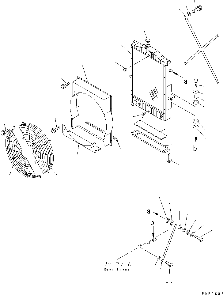 Wheel Loaders Komatsu / WA320-3 S/N 50001-52999 (Overseas Version)(wa320-7c) / RADIATOR(#50001-)(030030 : 1201)