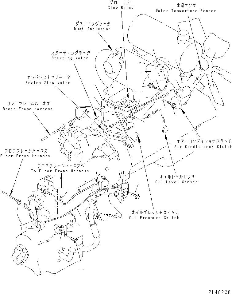 Wheel Loaders Komatsu / WA320-3 S/N 50001-52999 (Overseas Version)(wa320-7c) / ELECTRICAL SYSTEM (ENGINE AND TRANSMISSION LINE)(#50001-)(030220 : 1541)