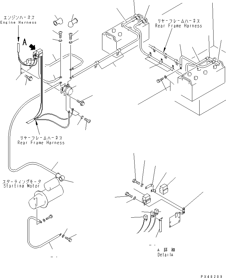 Wheel Loaders Komatsu / WA320-3 S/N 50001-52999 (Overseas Version)(wa320-7c) / ELECTRICAL SYSTEM (BATTERY LINE)(#50001-)(030230 : 1551)
