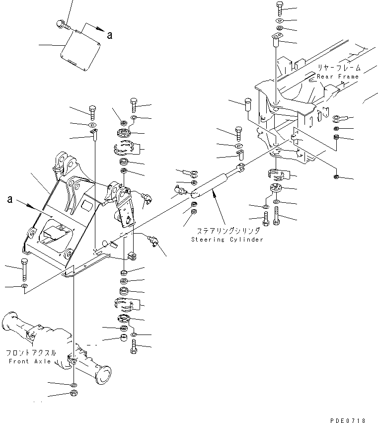 Wheel Loaders Komatsu / WA320-3 S/N 50001-52999 (Overseas Version)(wa320-7c) / FRONT FRAME (WITH AUTO GREASE SYSTEM)(#50001-)(150050 : 5009)