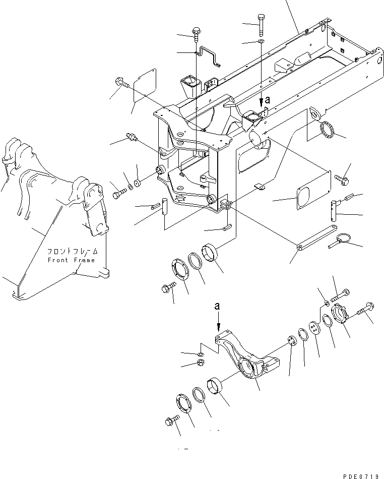 Wheel Loaders Komatsu / WA320-3 S/N 50001-52999 (Overseas Version)(wa320-7c) / REAR FRAME(#50001-)(150060 : 5021)