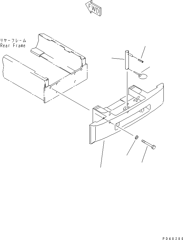 Wheel Loaders Komatsu / WA320-3 S/N 50001-52999 (Overseas Version)(wa320-7c) / COUNTER WEIGHT(#50001-)(150090 : 5041)