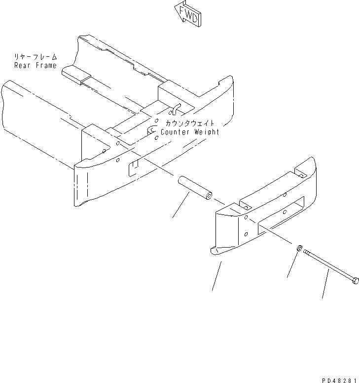 Wheel Loaders Komatsu / WA320-3 S/N 50001-52999 (Overseas Version)(wa320-7c) / ADDITIONAL COUNTER WEIGHT(#50001-)(150100 : 5051)