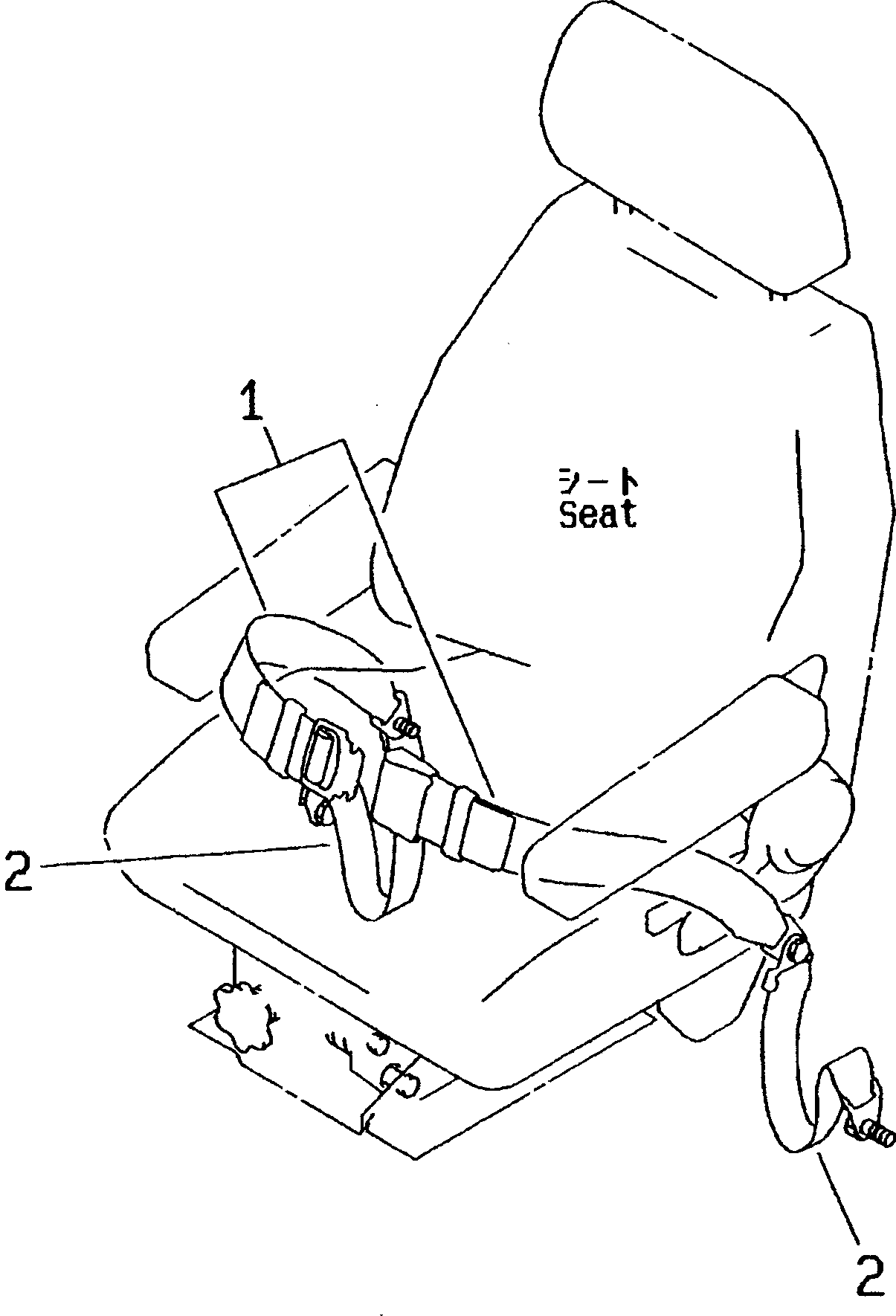 Wheel Loaders Komatsu / WA320-3 S/N 50001-52999 (Overseas Version)(wa320-7c) / SEAT BELT (FOR VARIABLE TYPE) (WATERPROOF TYPE)(#50001-)(150340 : 5321)