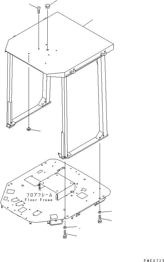 Wheel Loaders Komatsu / WA320-3 S/N 50001-52999 (Overseas Version)(wa320-7c) / ROPS CANOPY(#50001-)(150360 : 5421)
