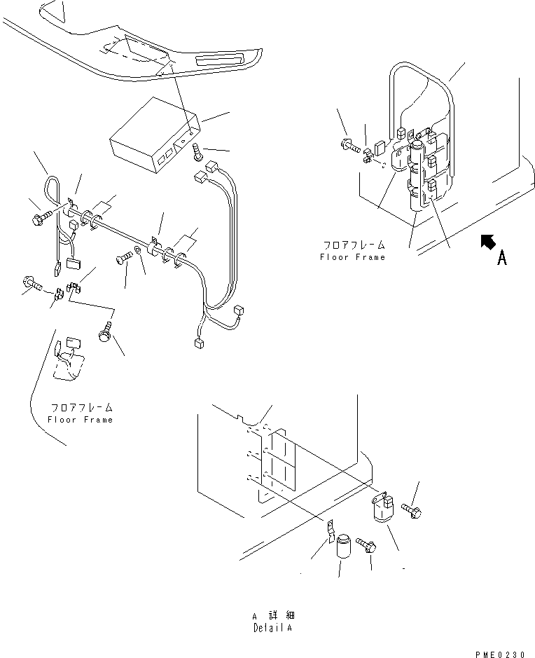 Wheel Loaders Komatsu / WA320-3 S/N 50001-52999 (Overseas Version)(wa320-7c) / AIR CONDITIONER RELATED PARTS (8/8) (ELECTRICAL SYSTEM)(#50001-)(150660 : 5628)