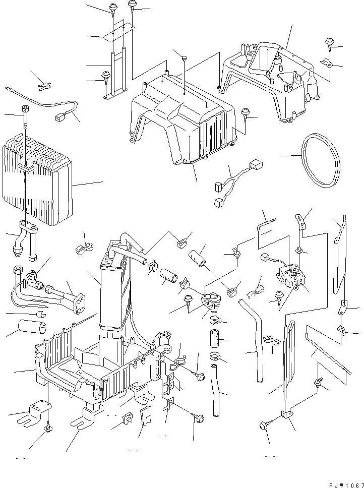 Wheel Loaders Komatsu / WA320-3 S/N 50001-52999 (Overseas Version)(wa320-7c) / AIR CONDITIONER COMPONENT PARTS (AIR CONDITIONER UNIT INNER PARTS ? 1/2)(#50001-)(150700 : 5634)