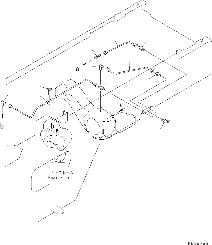 Wheel Loaders Komatsu / WA320-3 S/N 50001-52999 (Overseas Version)(wa320-7c) / LUBRICATOR (REAR AXLE SUPPORT)(#50001-)(150800 : 5821)