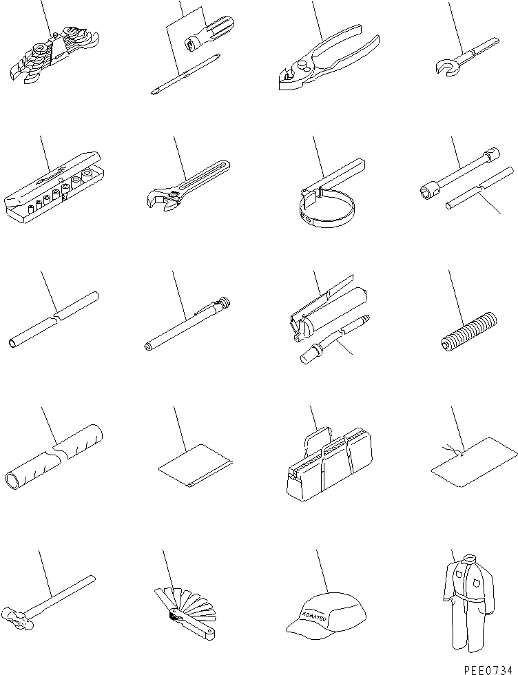 Wheel Loaders Komatsu / WA320-3 S/N 50001-52999 (Overseas Version)(wa320-7c) / TOOL(#50001-)(240020 : 9901)