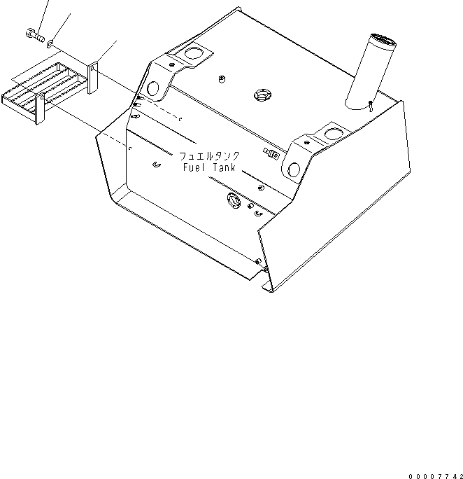 Komatsu parts book diagram for WA320-5 S/N 60001-UP: STEP(#60001-60654)