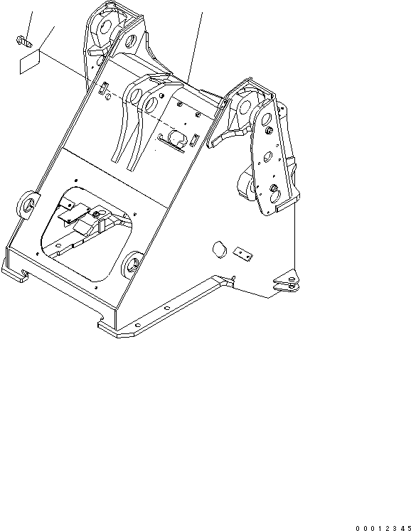Komatsu parts book diagram for WA320-5 S/N 60001-UP: FRONT FRAME (FOR 3-SPOOL VALVE) (FOR EXCEPT JAPAN)(#60019-)