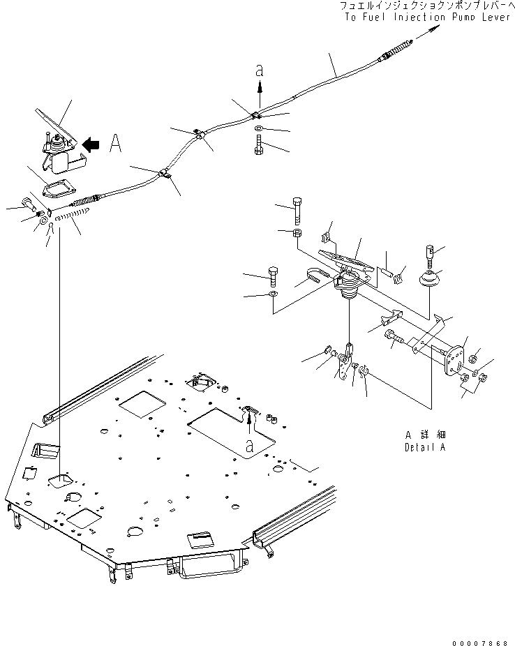 Komatsu parts book diagram for WA320-5 S/N 60001-UP: FLOOR (ENGINE CONTROLLER)