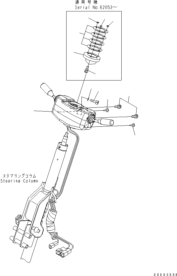 Komatsu parts book diagram for WA320-5 S/N 60001-UP: TRANSMISSION CONTROL