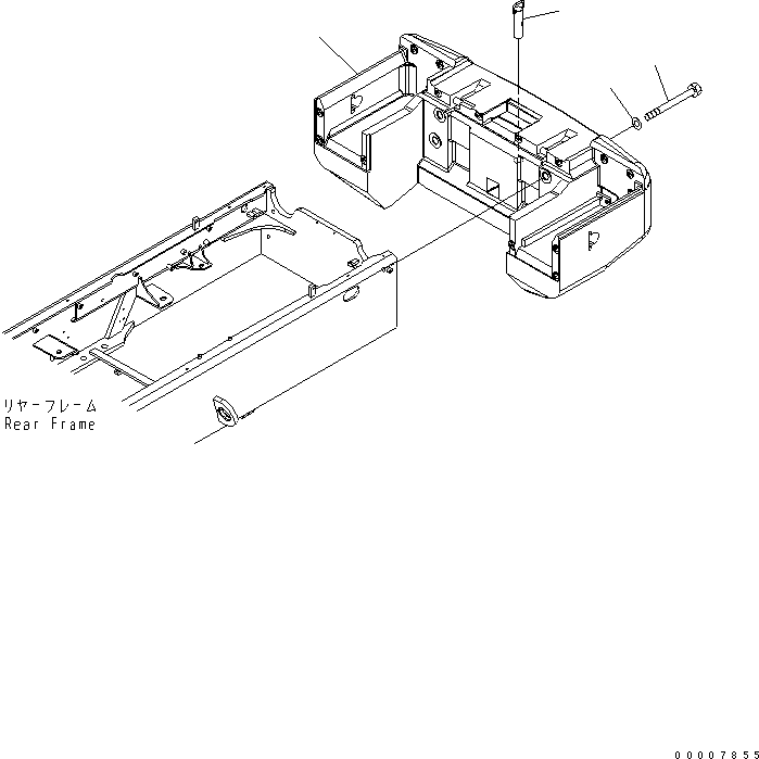 Komatsu parts book diagram for WA320-5 S/N 60001-UP: COUNTERWEIGHT (FOR EXCEPT JAPAN)