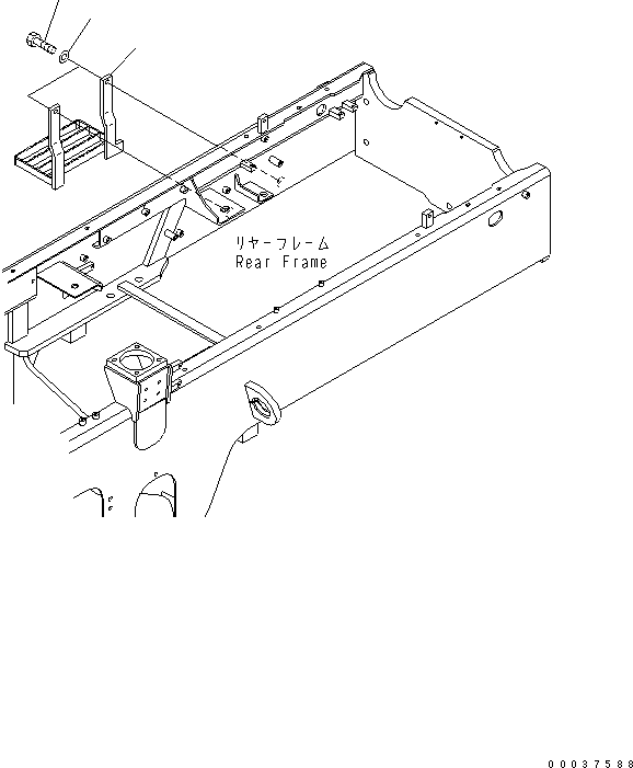Komatsu parts book diagram for WA320-5 S/N 60001-UP: COUNTERWEIGHT (STEP)(#60655-)