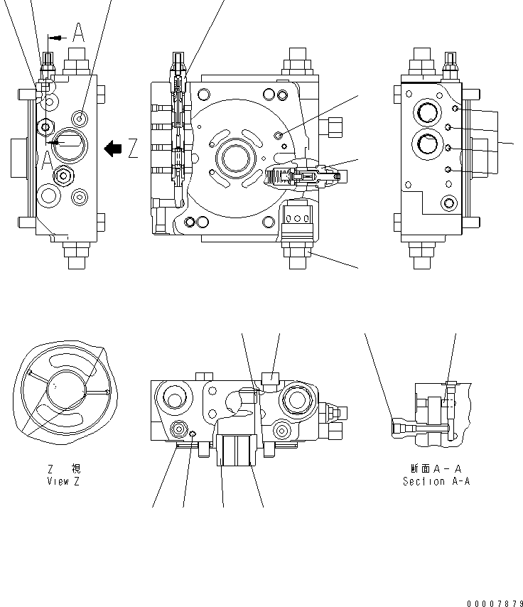 Komatsu parts book diagram for WA320-5 S/N 60001-UP: PUMP (5/12)(#60001-60086)