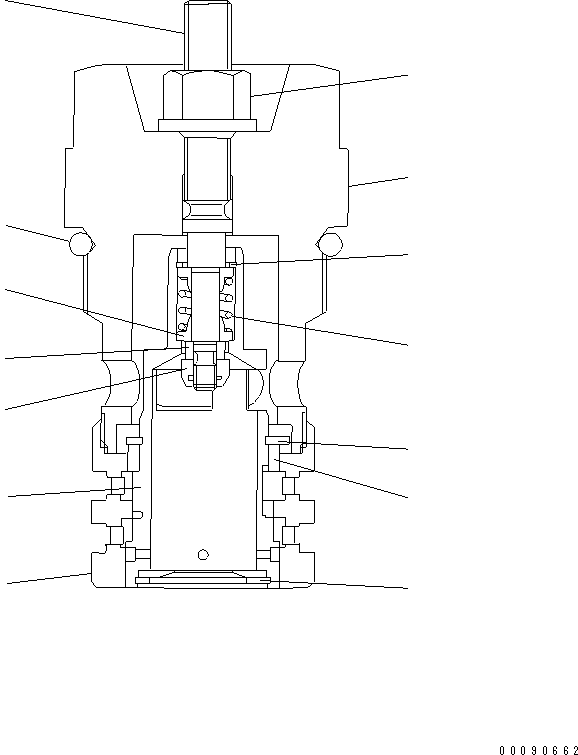Komatsu parts book diagram for WA320-5 S/N 60001-UP: PUMP (15/17)(#60087-62020)