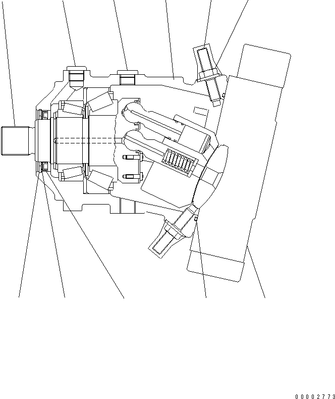 Komatsu parts book diagram for WA320-5 S/N 60001-UP: MOTOR (1/7)(#60001-62020)