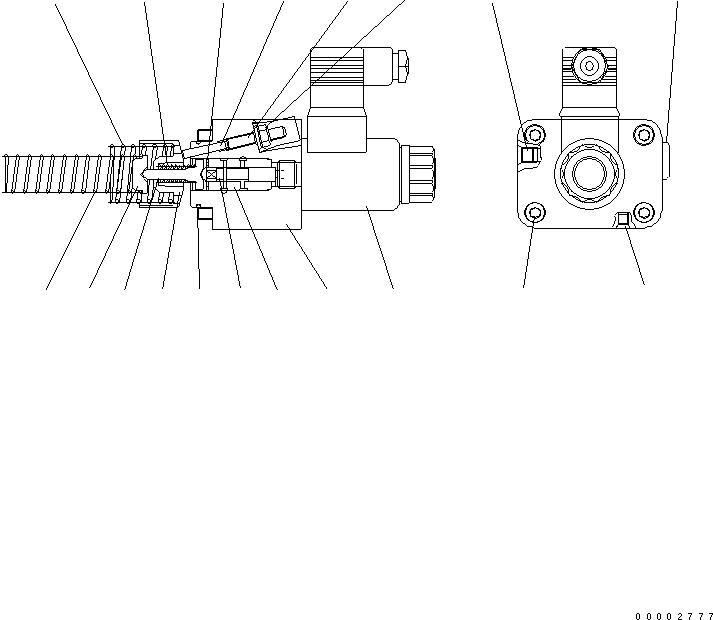 Komatsu parts book diagram for WA320-5 S/N 60001-UP: MOTOR (5/6)(#60001-62020)