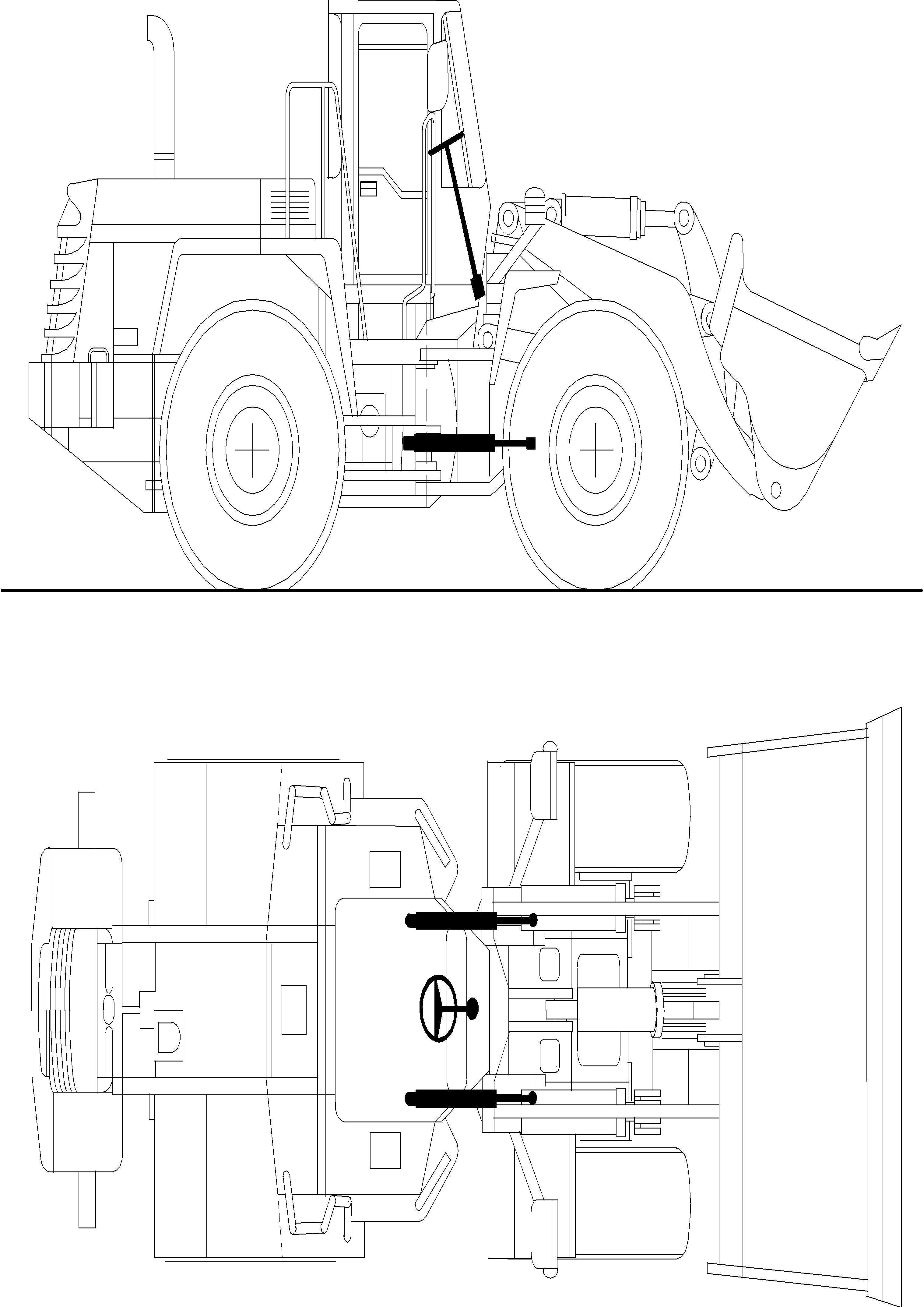 Wheel Loaders Komatsu / WA320-3 S/N WA320H20051-20560(wa320_3) / 07 STEERING(07 : 07)