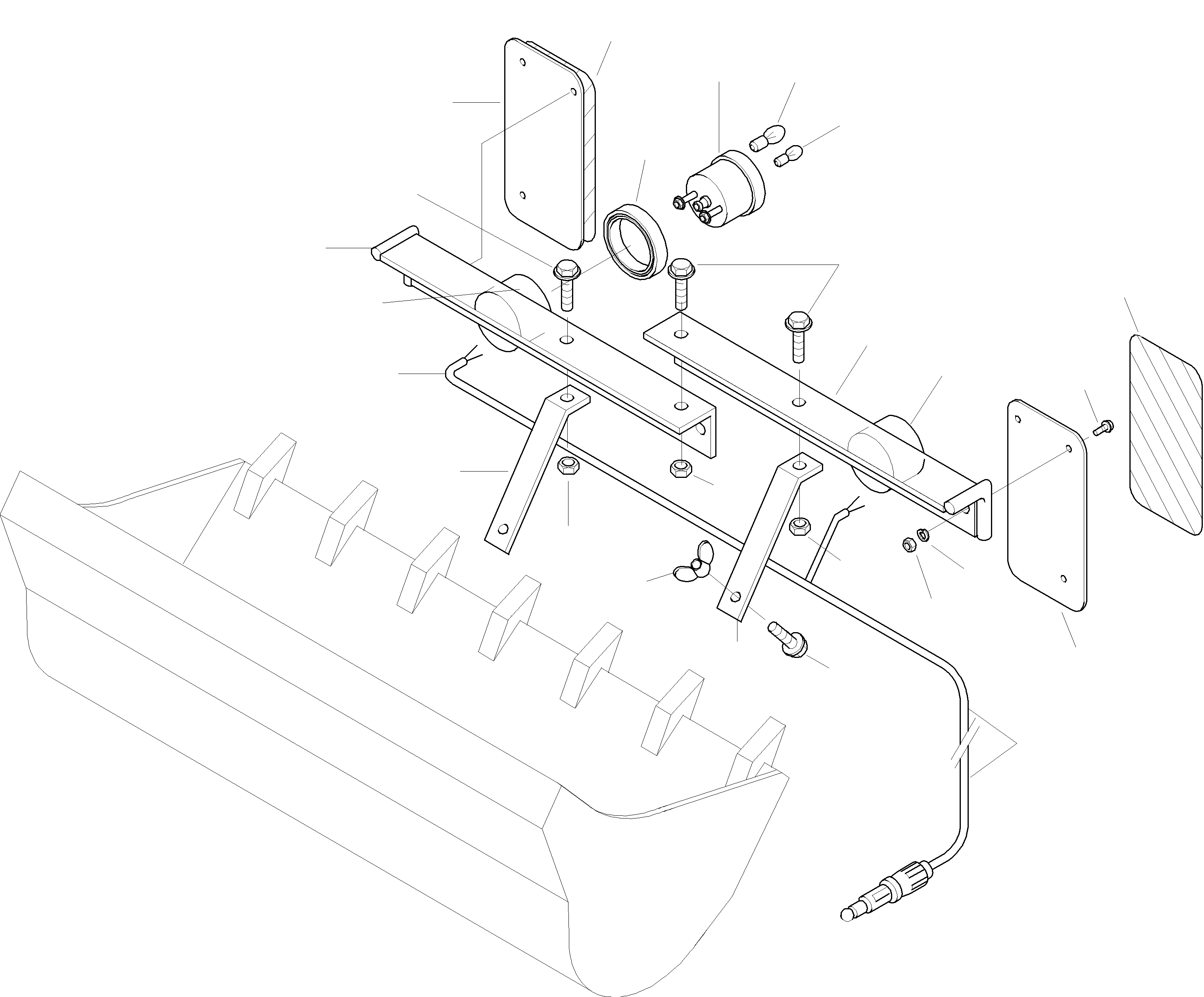 Wheel Loaders Komatsu / WA320-3 S/N WA320H20051-20560(wa320_3) / RIPPER TOOTH WEAR PLATE AND MARKER LIGHT(15-10 : K0128)