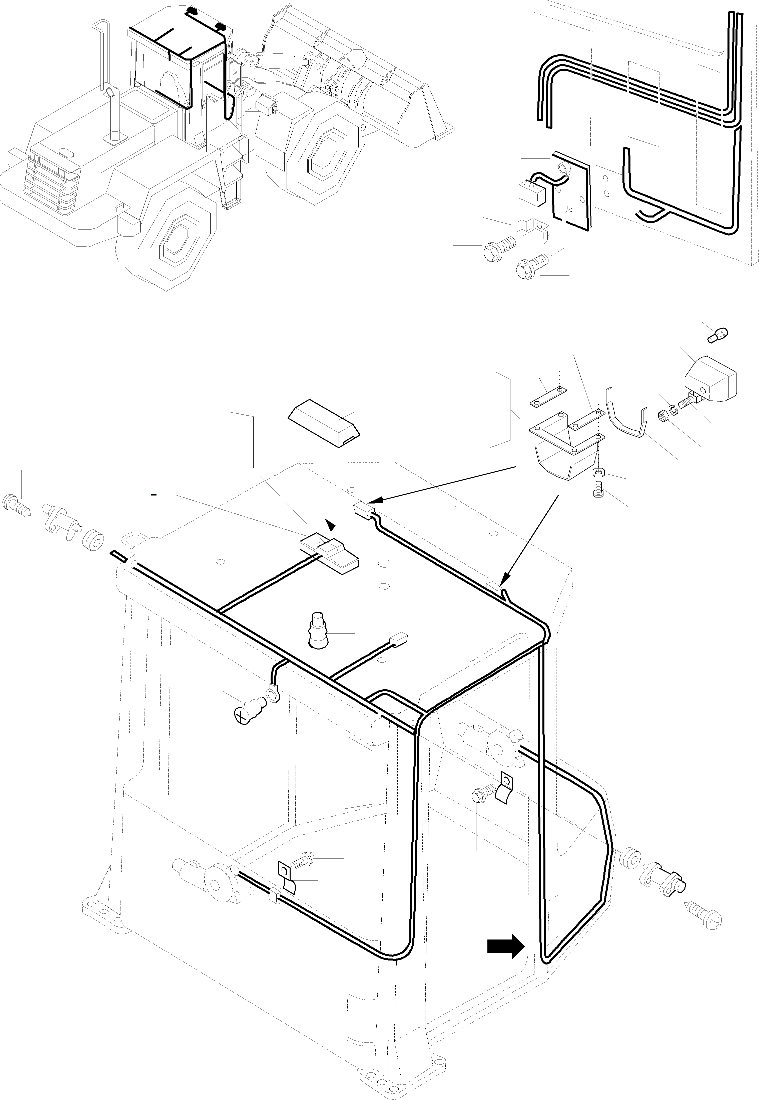 Wheel Loaders Komatsu / WA320-3 S/N WA320H20051-20560(wa320_3) / ELECTRIC SYSTEM, SAFETY CABIN(03-61|a : K0133)