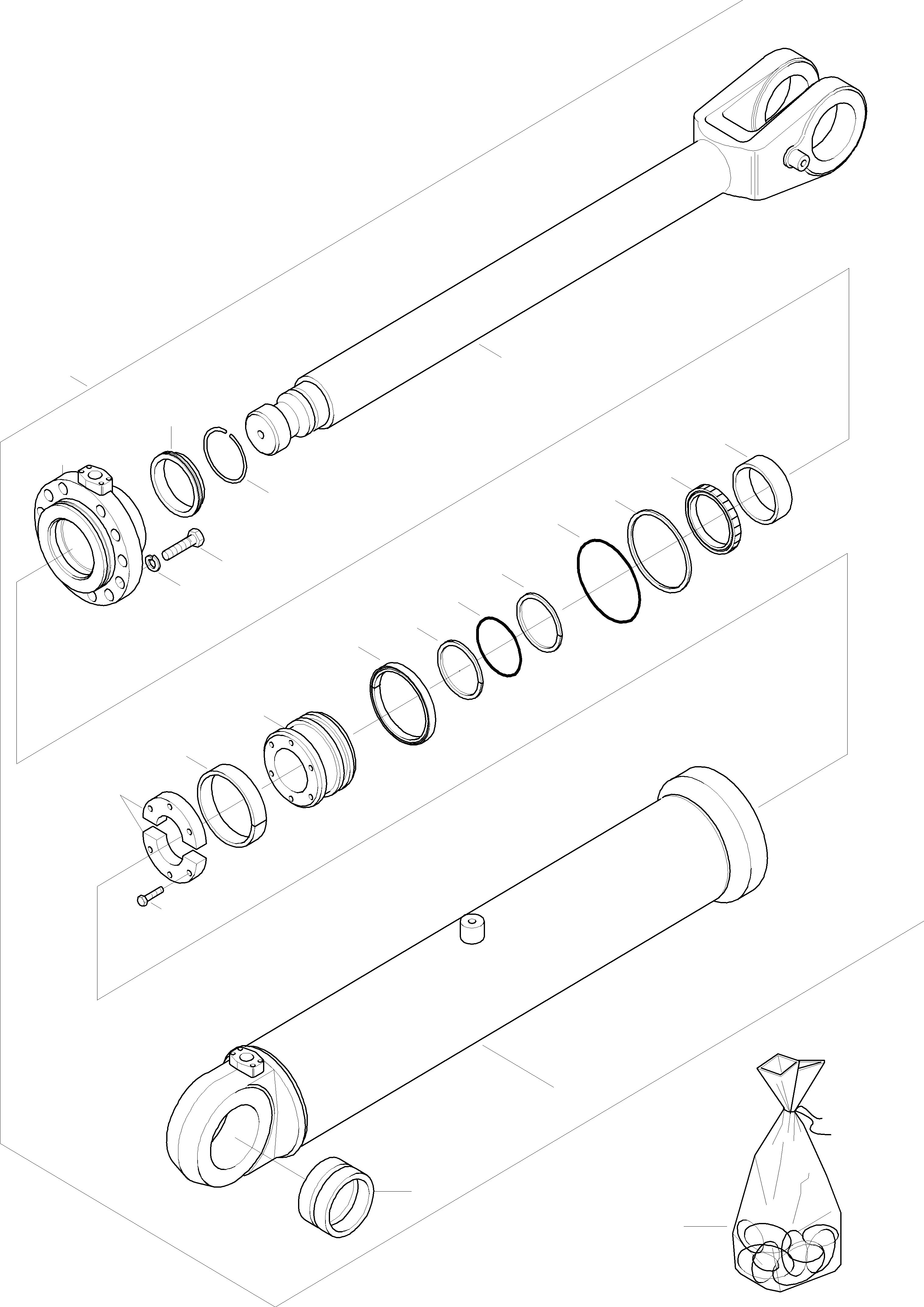 Wheel Loaders Komatsu / WA320-3 S/N WA320H20051-20560(wa320_3) / LIFT CYLINDER(13-26|a : K0196)