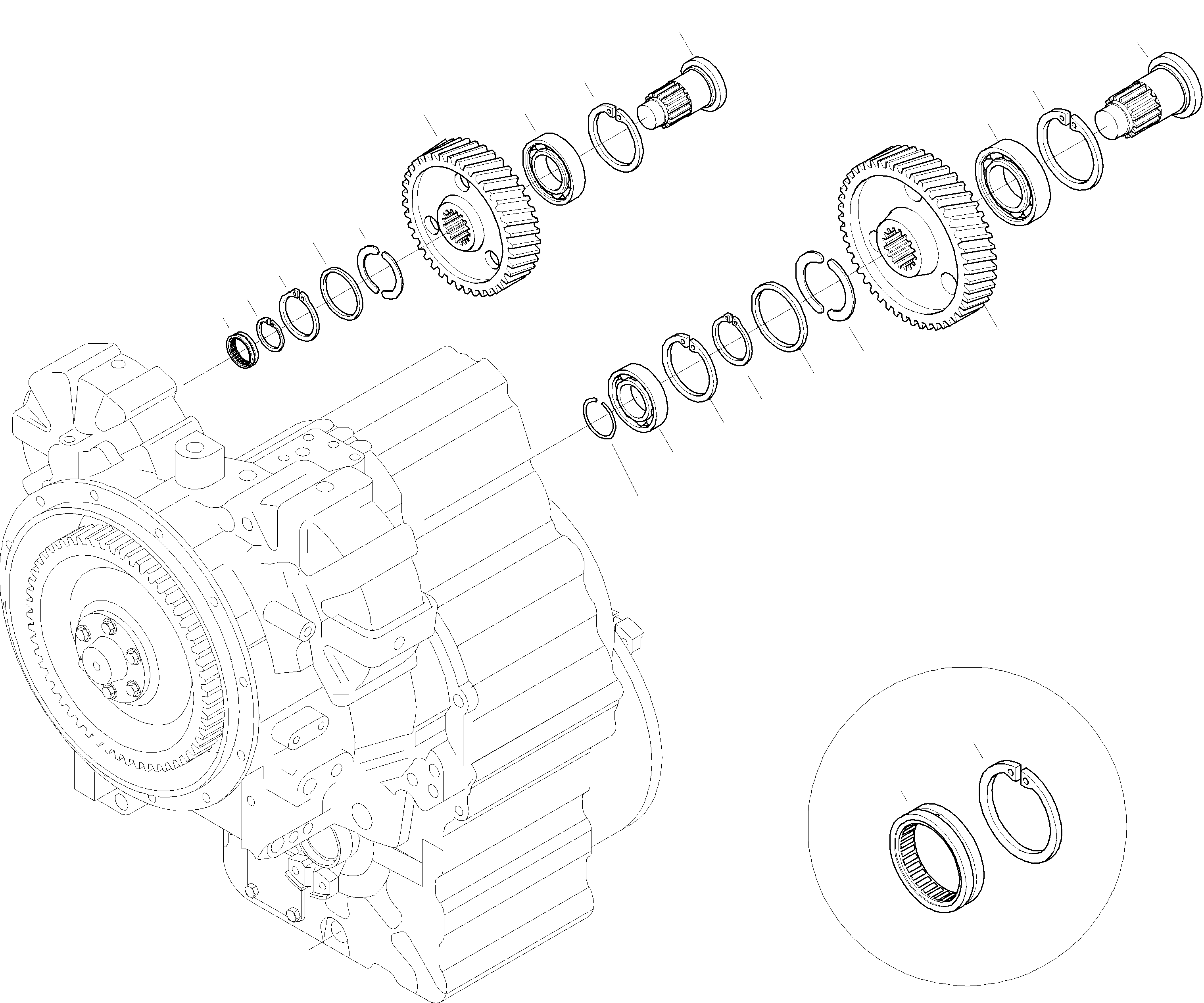 Wheel Loaders Komatsu / WA320-3 S/N WA320H20051-20560(wa320_3) / GEARS AND SHAFTS(04-88|a : K0268)