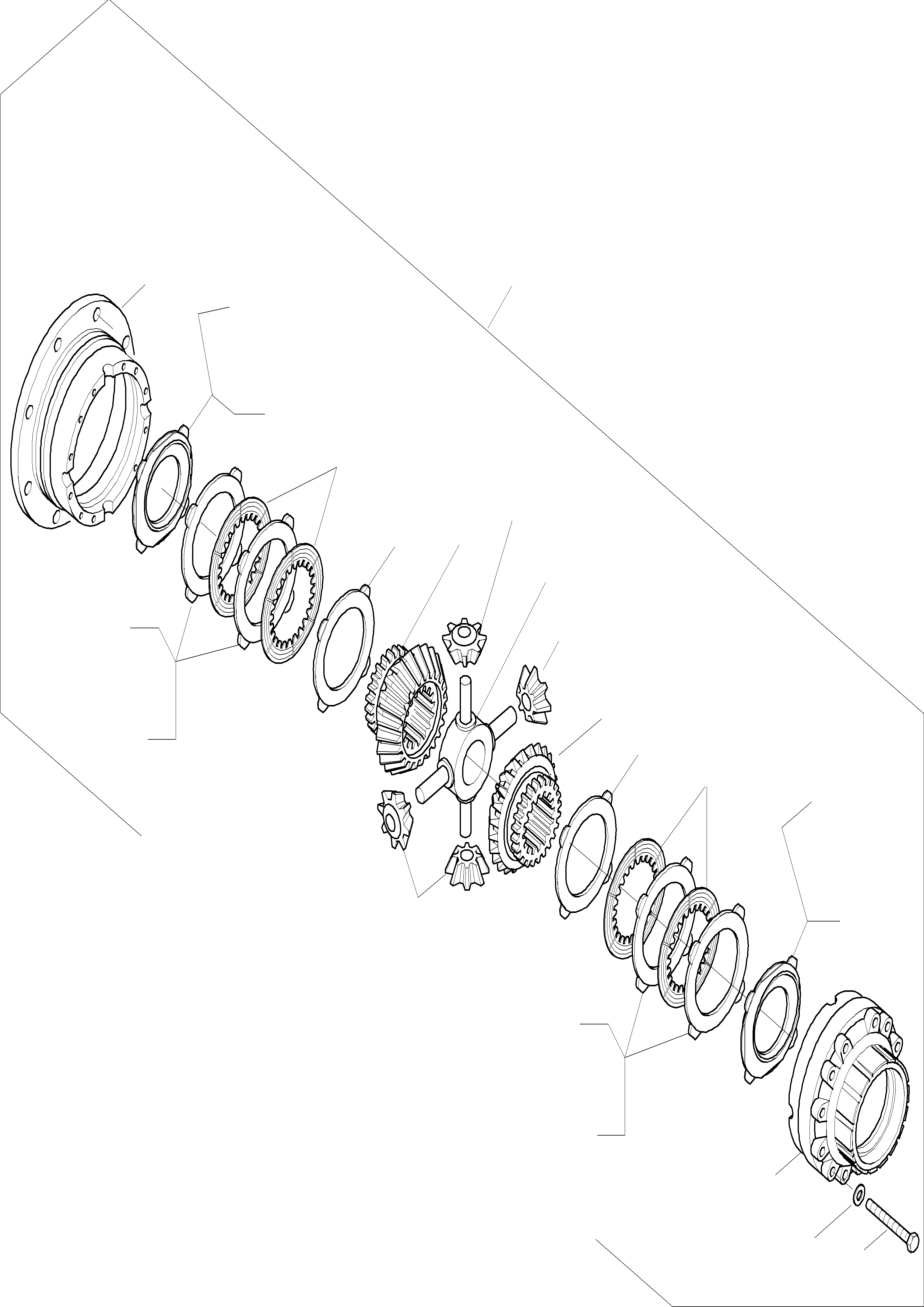 Wheel Loaders Komatsu / WA320-3 S/N WA320H20051-20560(wa320_3) / DIFFERENTIAL, REAR AXLE
WITH EXCLUDER SYSTEM(05-45|a : K0436)