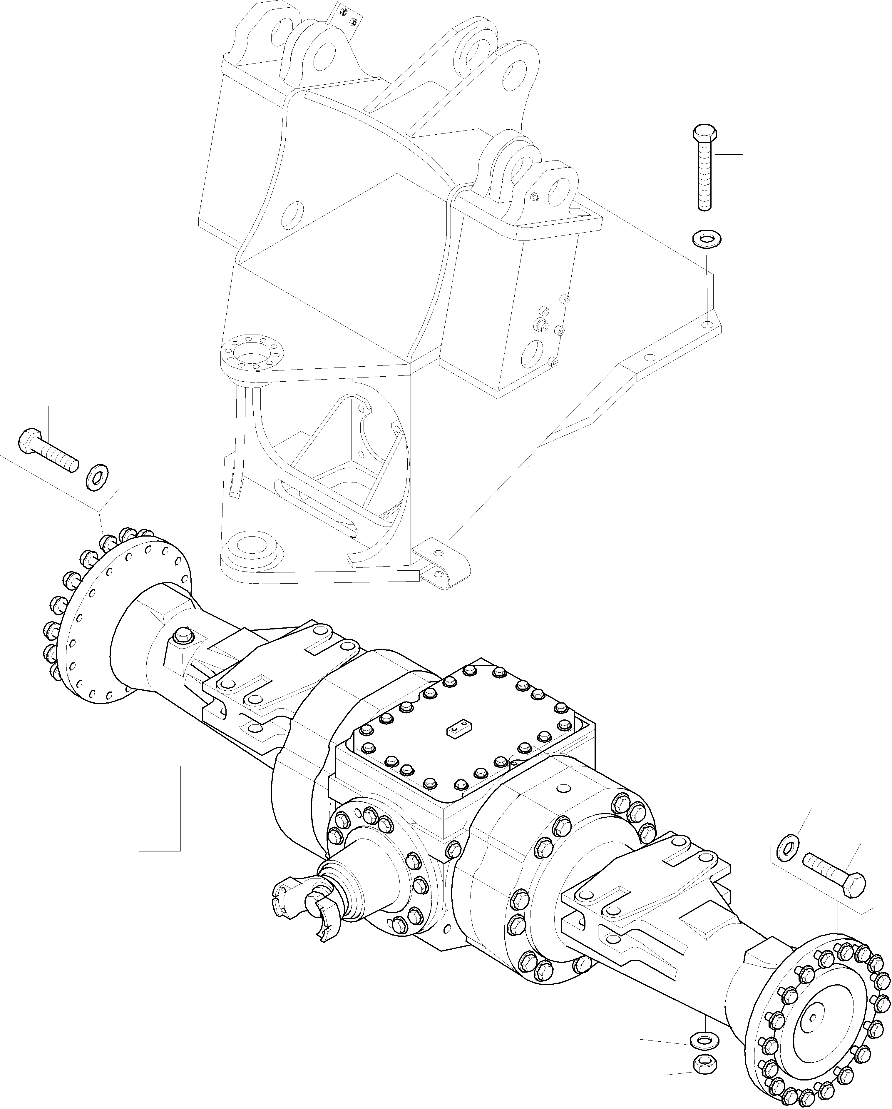 Wheel Loaders Komatsu / WA320-3 S/N WA320H20051-20560(wa320_3) / FRONT AXLE(08-00|a : K0442)