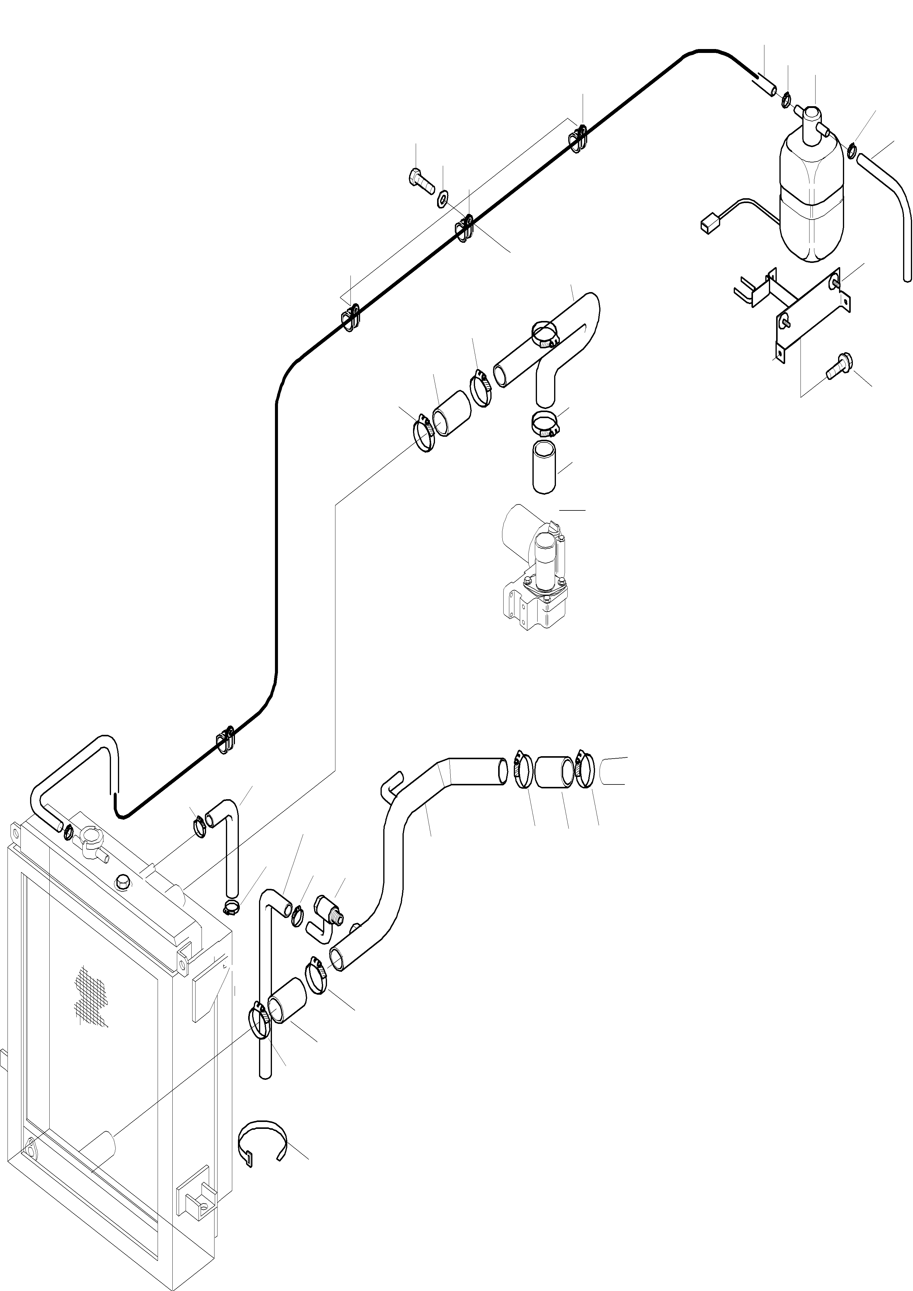 Wheel Loaders Komatsu / WA320-3 S/N WA320H20051-20560(wa320_3) / COOLING WATER PIPES(02-77 : K0450)