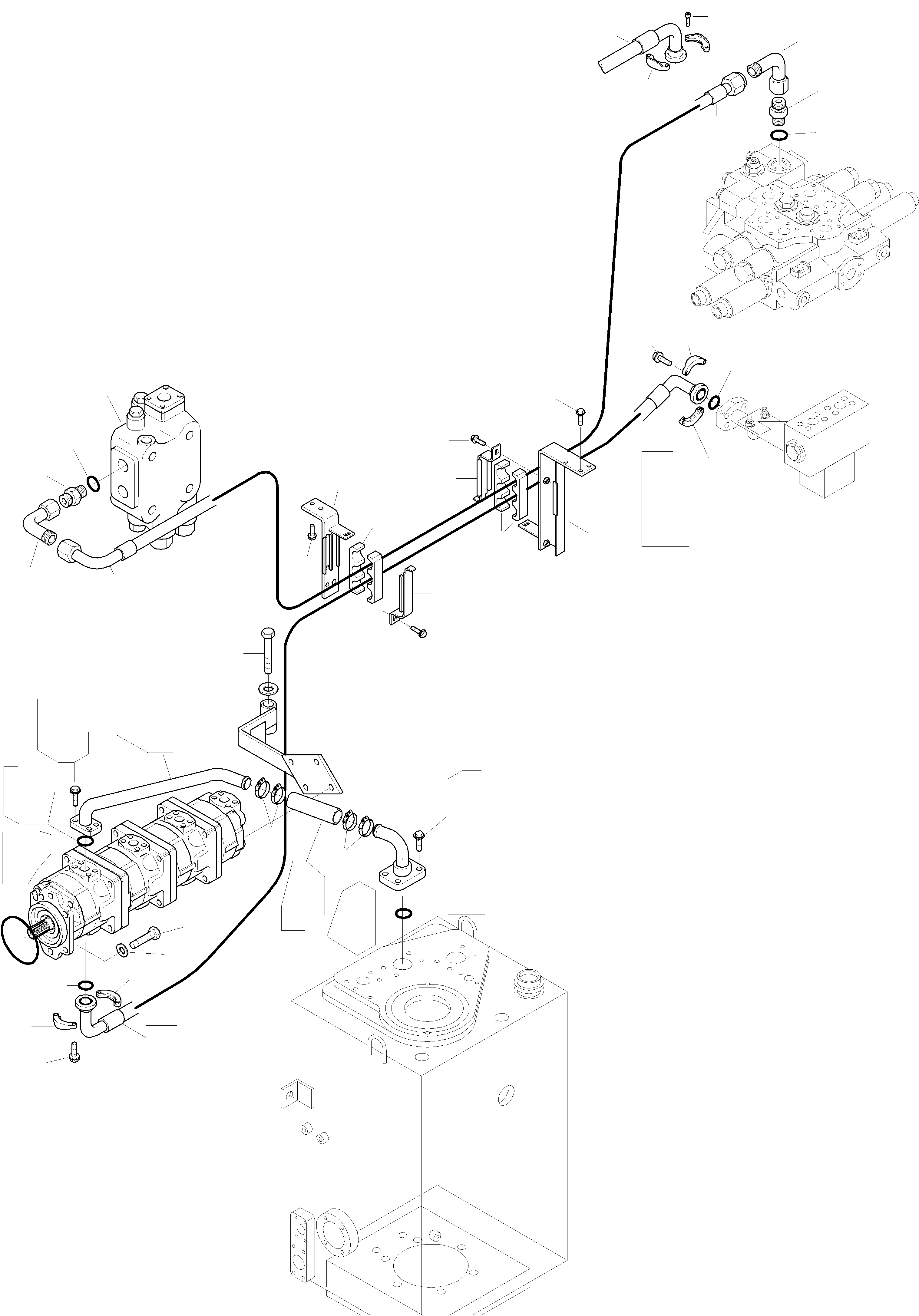 Wheel Loaders Komatsu / WA320-3 S/N WA320H20051-20560(wa320_3) / PRESSURE PIPINGS TO CONTROL VALVE(13-10|a : K0566)
