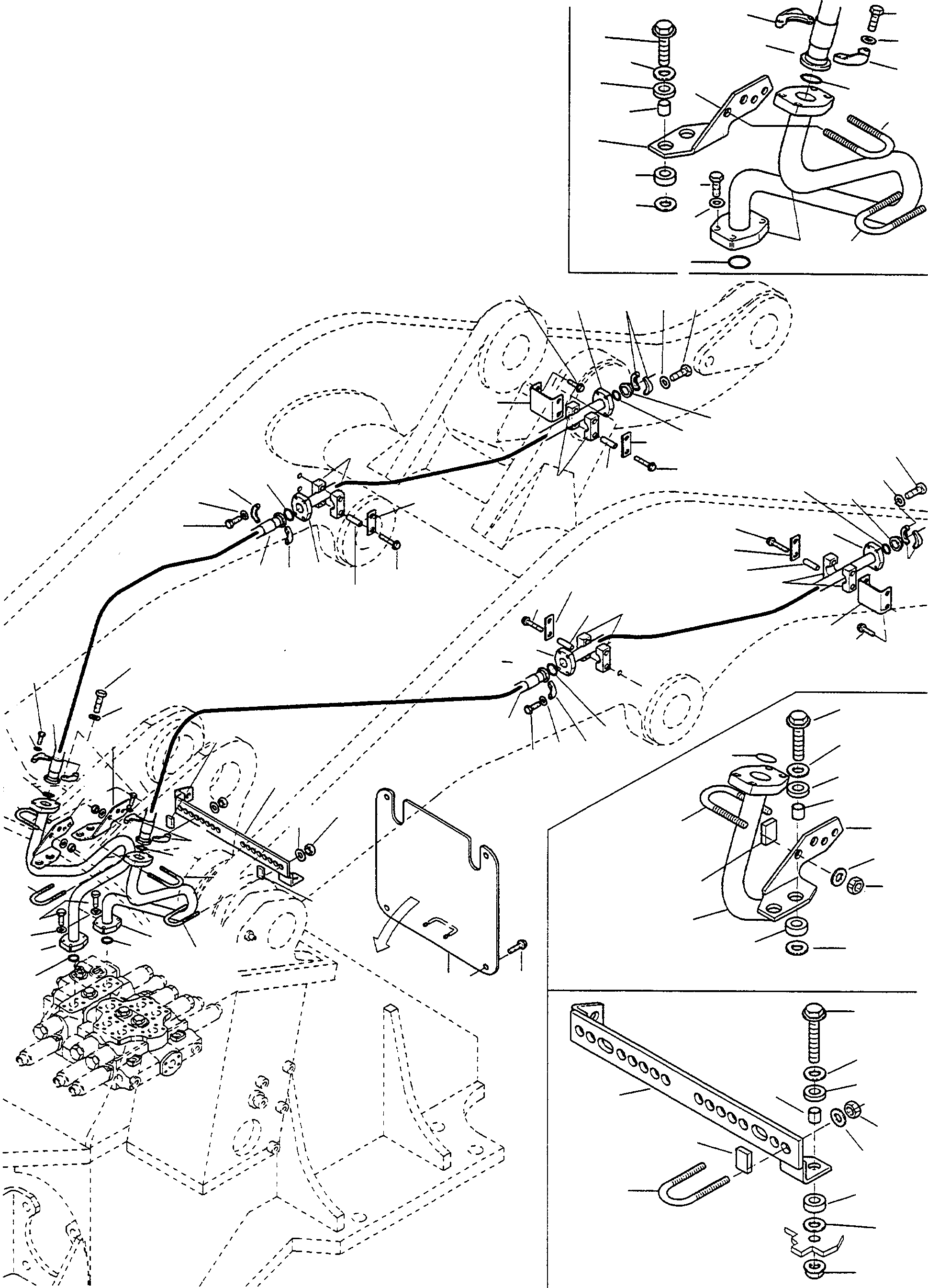 Wheel Loaders Komatsu / WA320-3 S/N WA320H20051-20560(wa320_3) / PIPINGS FOR ACCESSORY EQUIPMENT, 3 WAYS CONTROL VALVE(13-40|a : K0688)
