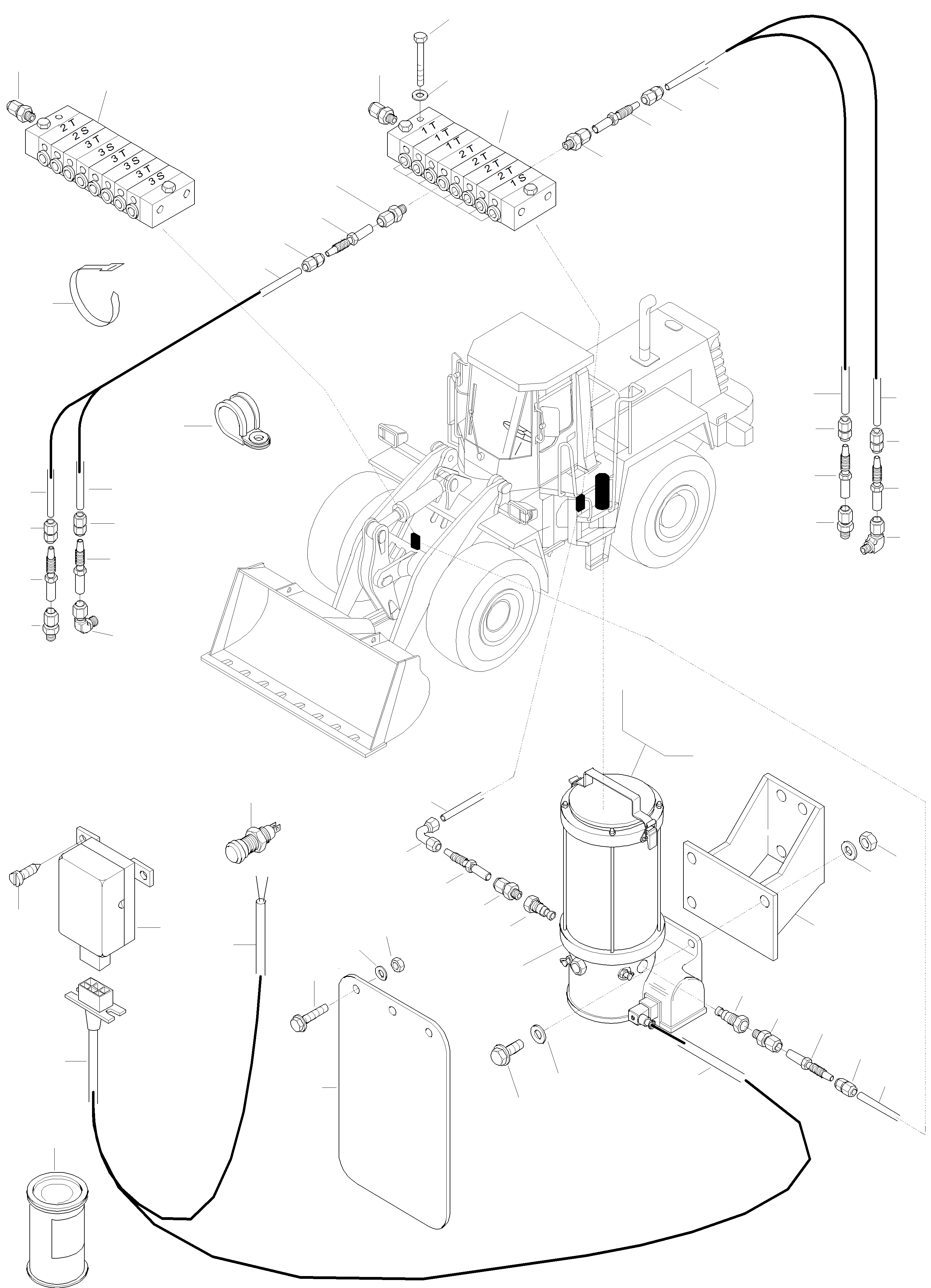 Wheel Loaders Komatsu / WA320-3 S/N WA320H20051-20560(wa320_3) / CENTRAL LUBRICATION, SPECIAL EQUIPMENT(15-70 : GJ2K1905)