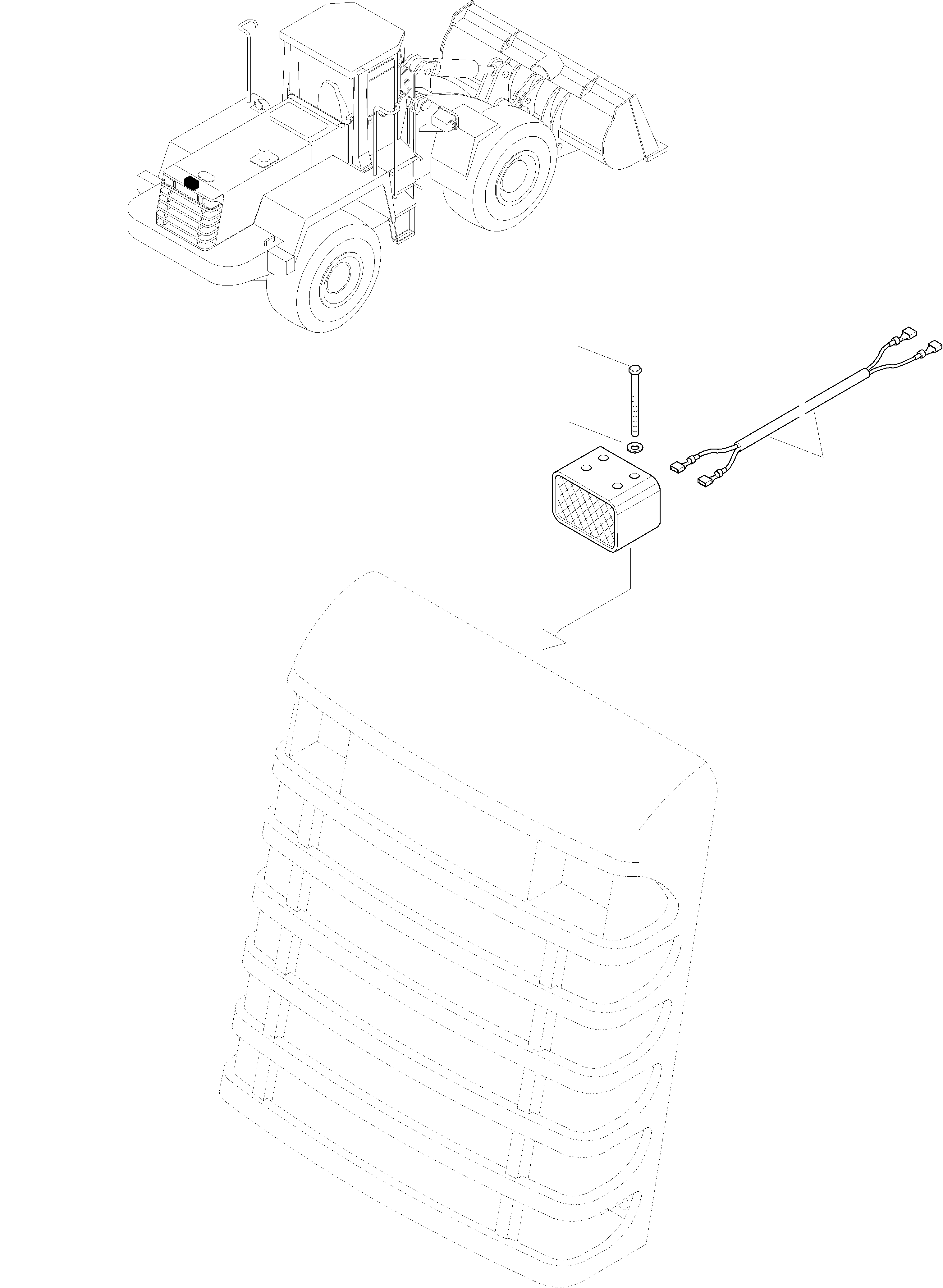 Wheel Loaders Komatsu / WA320-3 active S/N WA320H20561 - Up(wa320_3a) / BACK UP ALARM(03-71 : K0254)