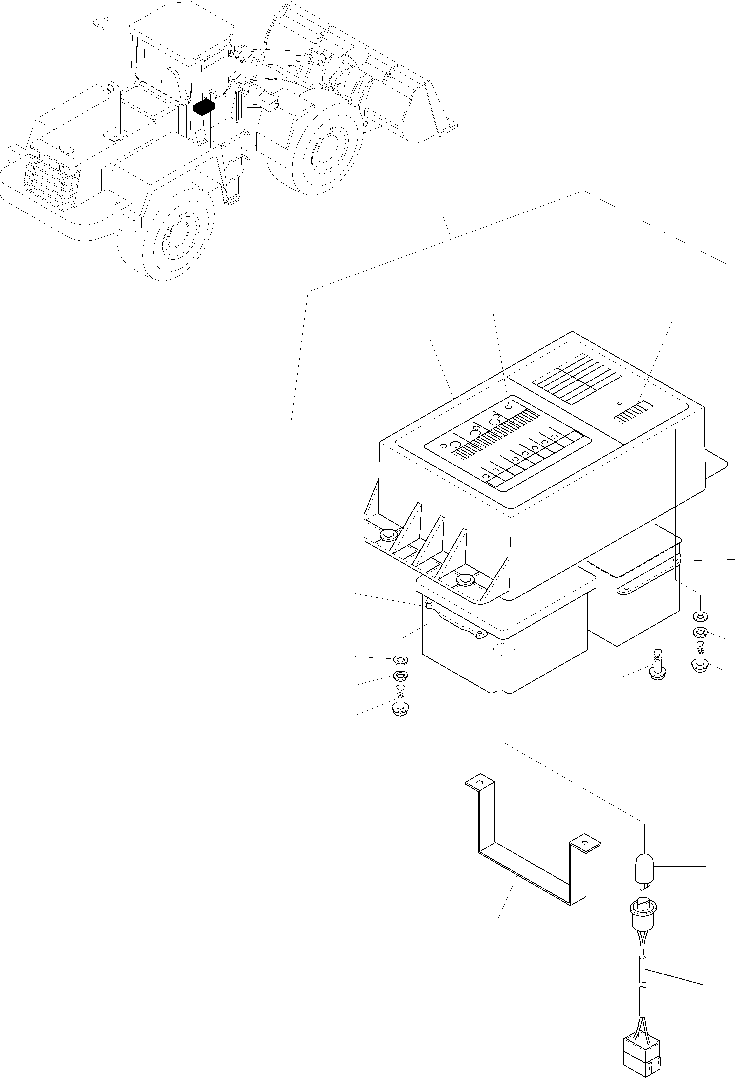 Wheel Loaders Komatsu / WA320-3 active S/N WA320H20561 - Up(wa320_3a) / INSTRUMENT BOX AND ATTACHING PARTS(03-64|a : K0275)