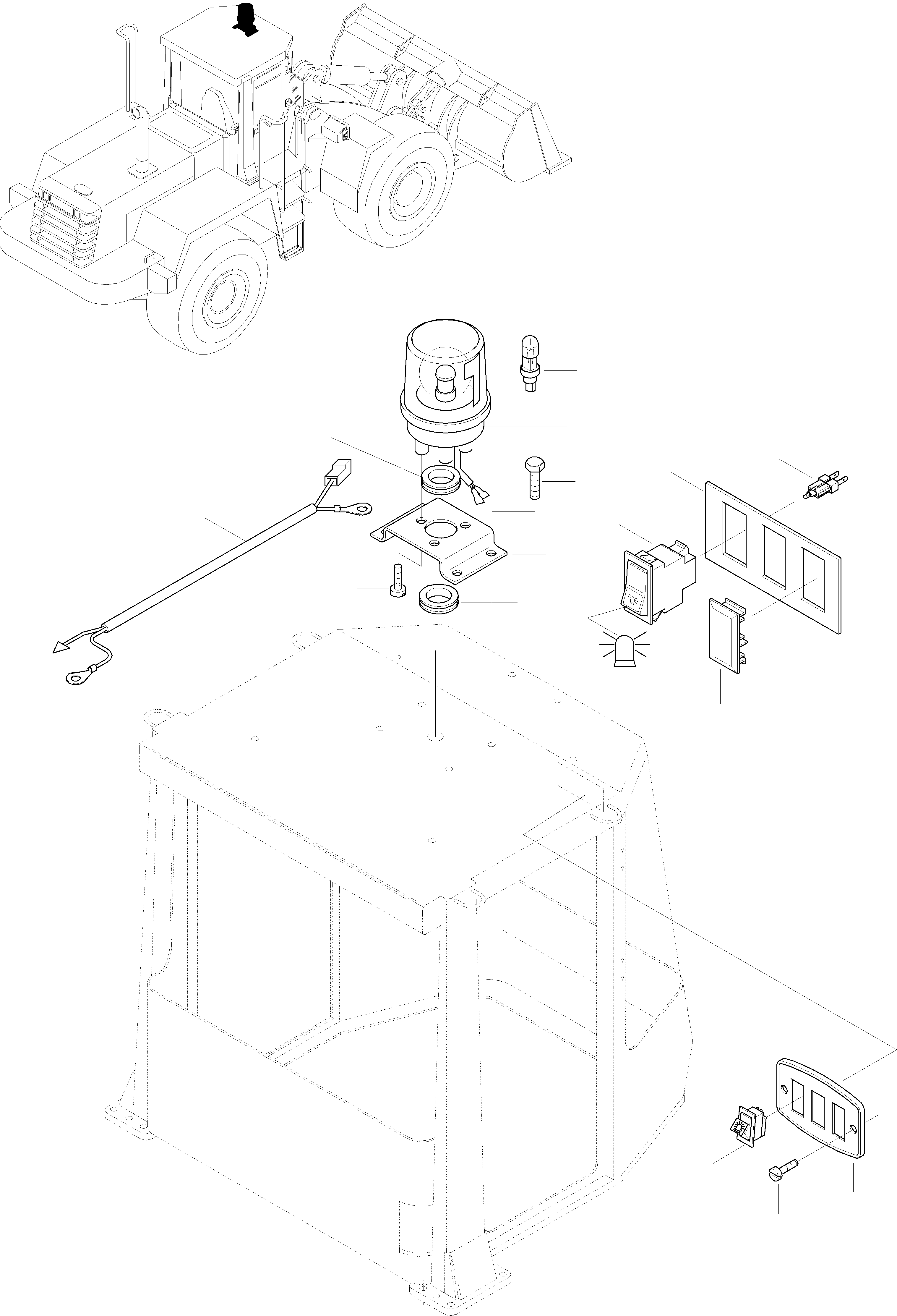Wheel Loaders Komatsu / WA320-3 active S/N WA320H20561 - Up(wa320_3a) / TURNING LIGHT(03-70 : K0812)