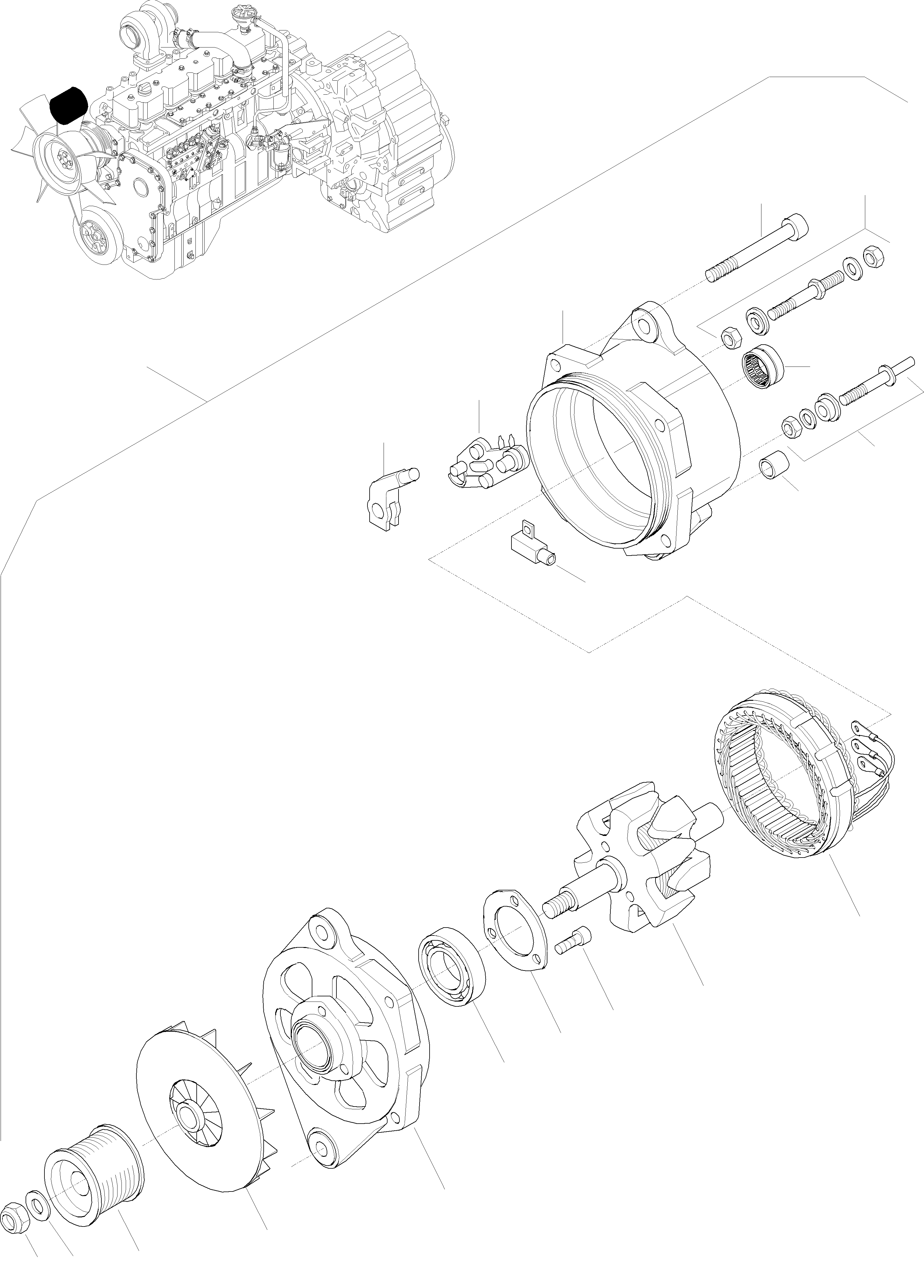 Wheel Loaders Komatsu / WA320-3 active S/N WA320H20561 - Up(wa320_3a) / ALTERNATOR(03-42 : K1002)