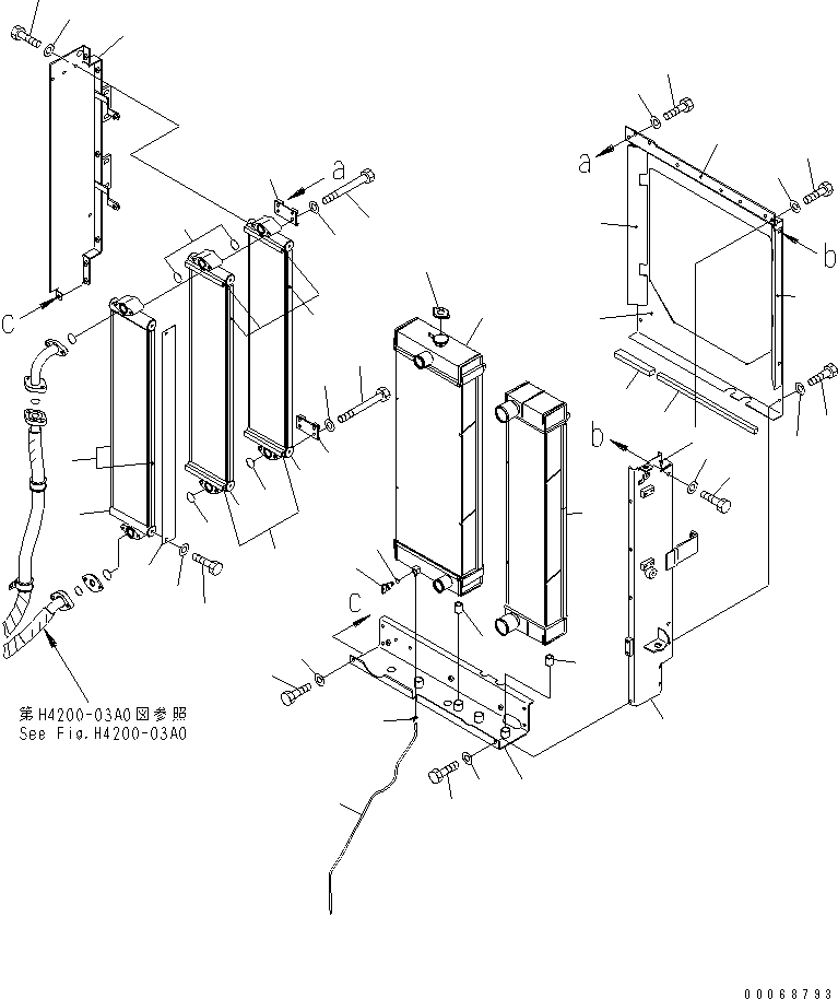 Wheel Loaders Komatsu / WA320PZ-6 S/N 70001-70451(wa320p1c) / RADIATOR(#70001-)(060010 : C0110-01A0)