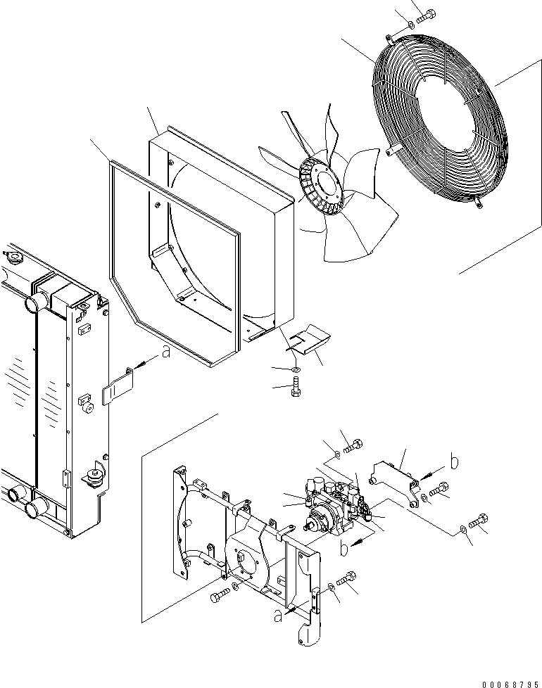 Wheel Loaders Komatsu / WA320PZ-6 S/N 70001-70451(wa320p1c) / RADIATOR (FAN GUARD)(#70001-)(060060 : C0110-03A0)