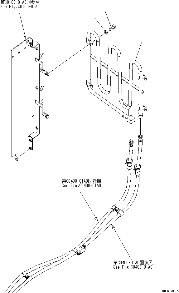 Wheel Loaders Komatsu / WA320PZ-6 S/N 70001-70451(wa320p1c) / RADIATOR (PIPE COOLER)(#70001-)(060080 : C0110-04A0)