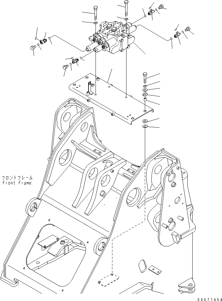 Wheel Loaders Komatsu / WA320PZ-6 S/N 70001-70451(wa320p1c) / MAIN VALVE (FOR 2-SPOOL VALVE AND E.C.S.S.)(#70001-)(180050 : H0120-01A2)
