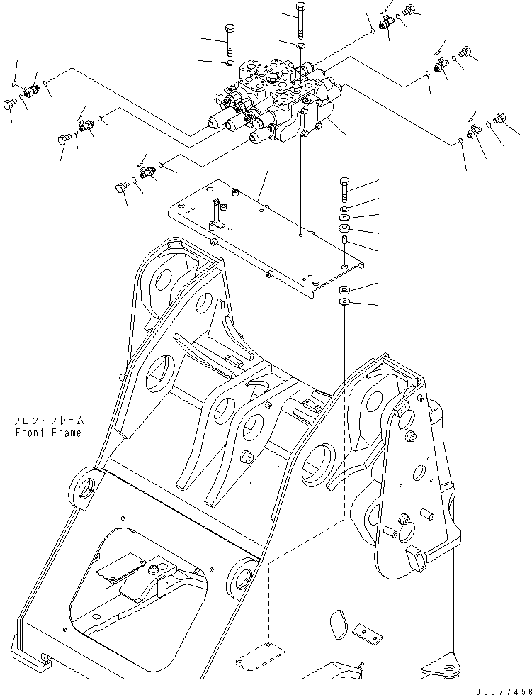 Wheel Loaders Komatsu / WA320PZ-6 S/N 70001-70451(wa320p1c) / MAIN VALVE (FOR 3-SPOOL VALVE AND E.C.S.S.)(#70001-)(180060 : H0120-01A3)