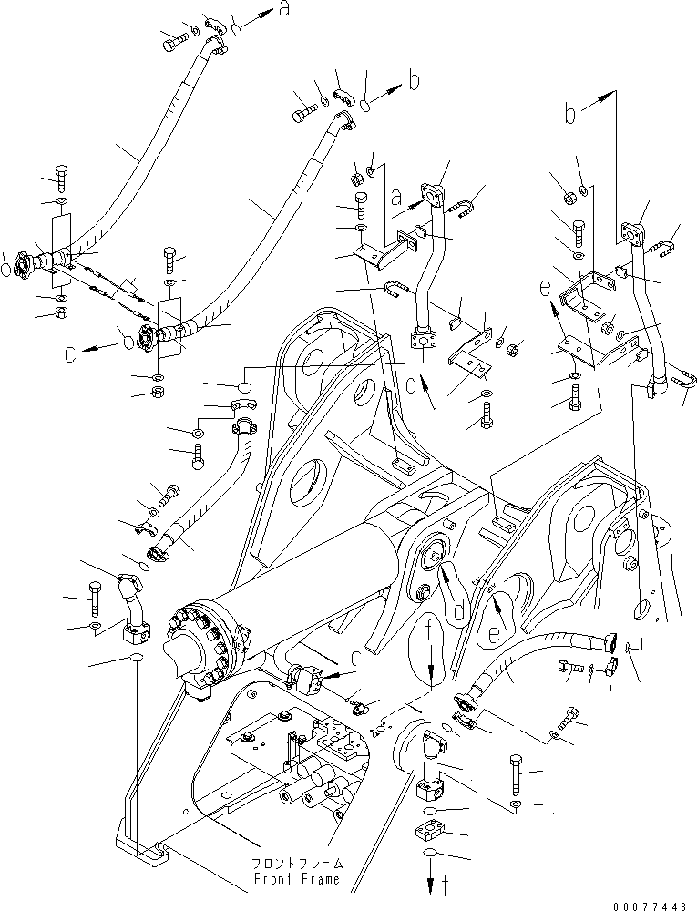 Wheel Loaders Komatsu / WA320PZ-6 S/N 70001-70451(wa320p1c) / HYDRAULIC PIPING (RETURN LINE)(#70001-)(180250 : H4200-06A0)