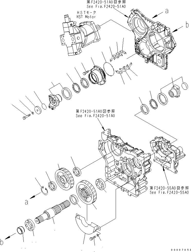 Wheel Loaders Komatsu / WA320PZ-6 S/N 70001-70451 (For EU)(wa320pzc) / TRANSFER (4/5) (OUTPUT)(#70001-)(150060 : F2420-54A0)